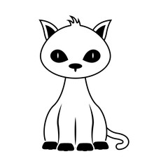 halloween cat mascot animal icon