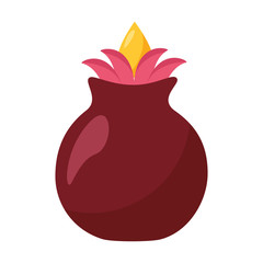 lotus flower in vase diwali fest ethnicity icon