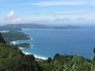 Fototapeta premium Beautiful island view from mahé