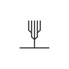 Cactus logo Design Template. on white background .