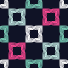 Flourishes. Ethnic boho seamless pattern. Lace. Embroidery on fabric. Patchwork texture. Weaving. Traditional ornament. Tribal pattern. Folk motif. Can be used for wallpaper, textile, wrapping, web. 