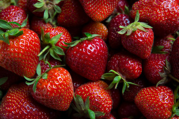 A closeup of Fresh healthy Strawberry background