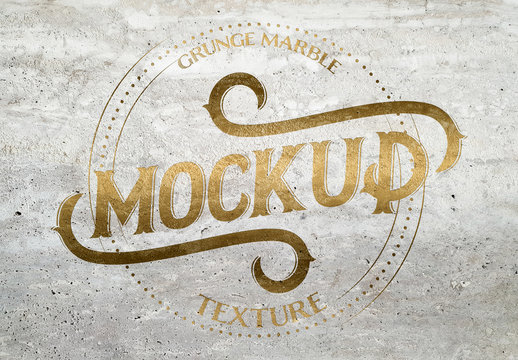 Grunge Marble Texture Mockup
