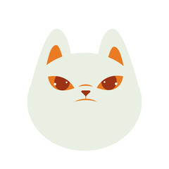 halloween cat mascot head seasonal icon