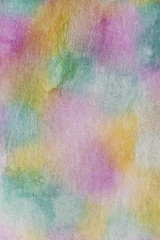 Abstract rainbow handmade technique aquarelle