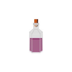 halloween spell bottle isolated icon