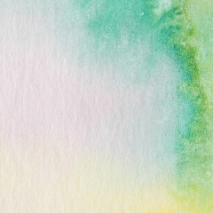 Abstract blue frame in watercolour ink backdrop