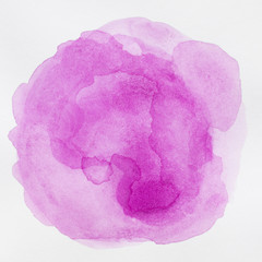 Waterly pink rounded shape texture on canvas