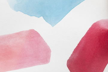 Gradient red shades hand painted stains