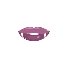 halloween dracula mouth isolated icon