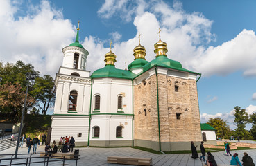 Churches and golden domes in Kyiv, Ukraine