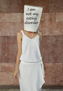 Eating Disorder Recovery. Frustration , Fear, Shame, Depression, Social Pressure, Judging Concept