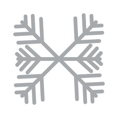 Snowlakes, geometric Christmas ornaments, background