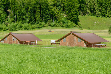 Chicken farm at Grafenort on Switzerland