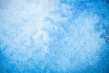 Abstract background image of sea with watercolor painted on white paper.