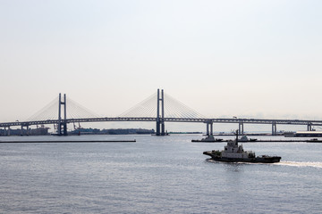 大桟橋からみる横浜ベイブリッジ