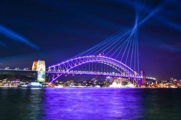 Sydney Harbor Bridge at Vivid
