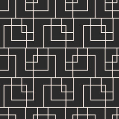 Retro geometric seamless pattern