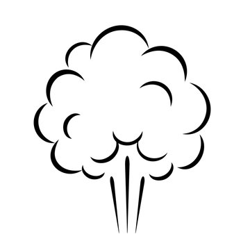 Air steam cloud vector icon