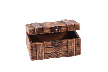 piracy treasure chest on isolated background