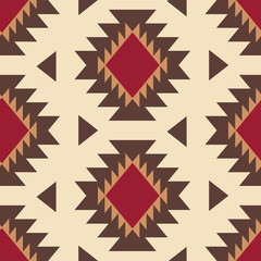 Tribal southwestern native american navajo seamless pattern
