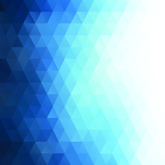Obraz premium Blue Polygonal Mosaic Background, Creative Design Templates