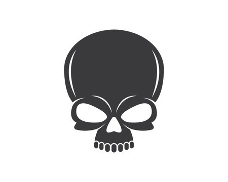 skull bone logo vector illustration