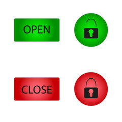 graphic buttons open and closed