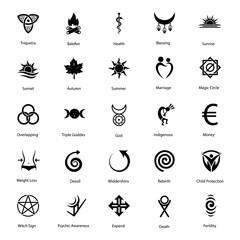 Magical Sign Glyph Icons Pack