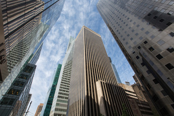 Fototapeta na wymiar skyscrapers in new york