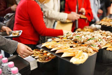 Food and drinks for corporate events, parties, conferences, summits.