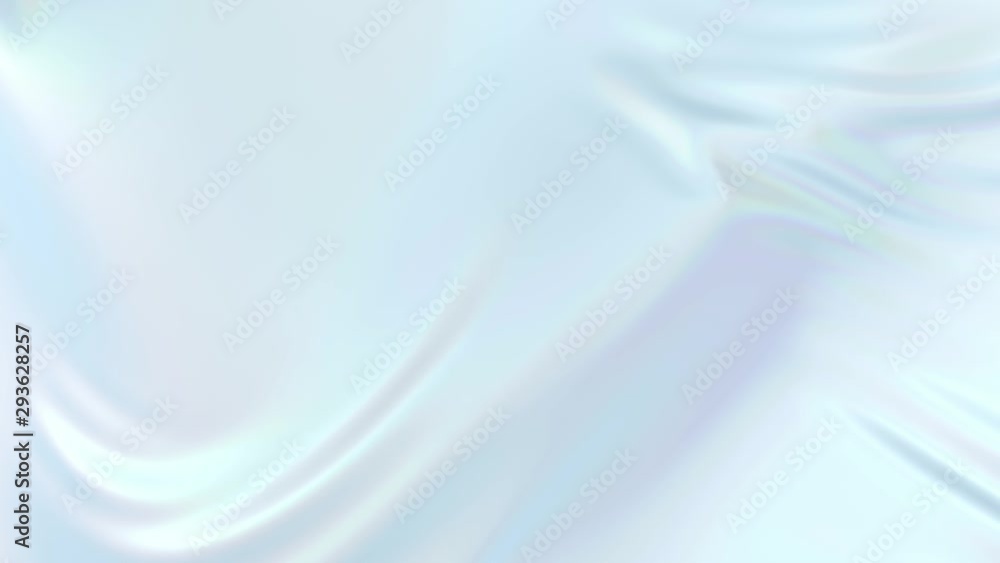 Aufkleber 4k 3d animation of wavy surface forms ripples like in fluid surface and the folds like in tissue. wh
