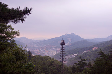 Obraz premium View from Bukhansan mountain