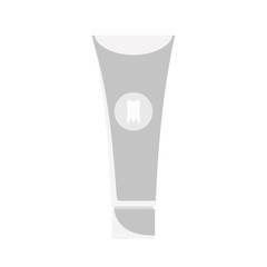 Whitening toothpaste icon. Flat illustration of whitening toothpaste vector icon for web design