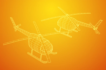 Helicopter aircraft vehicle vector