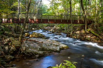 Foot bridge over creek