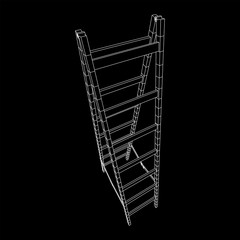 Step ladder wireframe