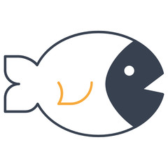 Underwater Pet Vector Icon Design