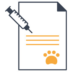 Animal Health Care Report Vector Icon Design
