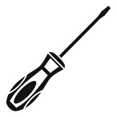 Line screwdriver icon. Simple illustration of line screwdriver vector icon for web design isolated on white background