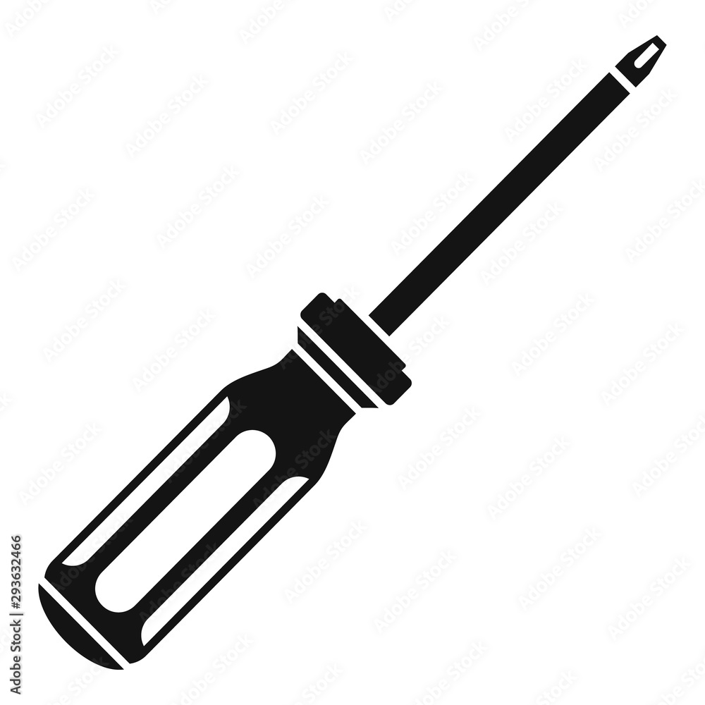 Wall mural fix screwdriver icon. simple illustration of fix screwdriver vector icon for web design isolated on 