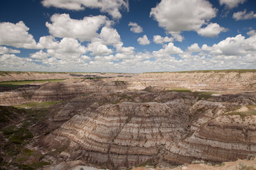 Betonit Landschaft, Horseshoe Canyon in Alberta