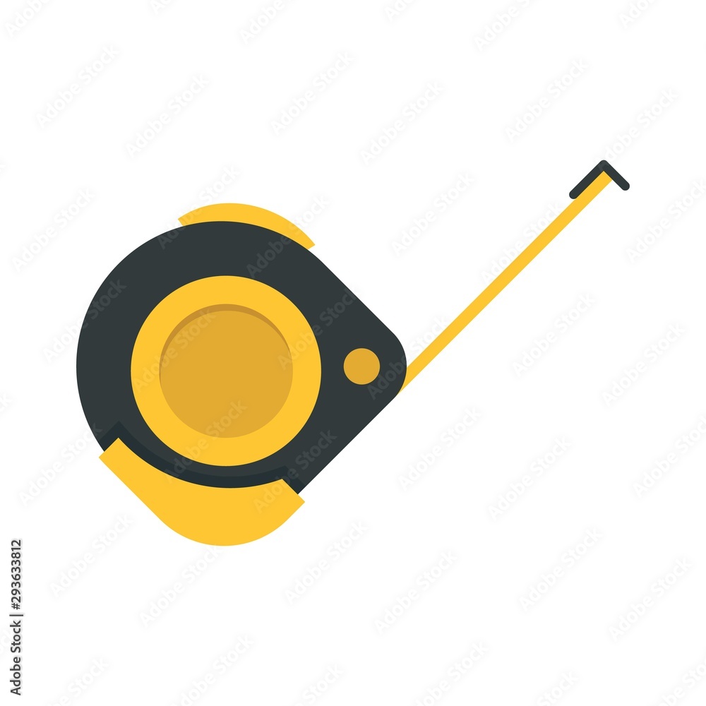 Aufkleber measure ruler icon. flat illustration of measure ruler vector icon for web design