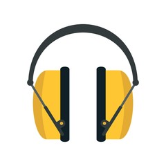Noise headphones icon. Flat illustration of noise headphones vector icon for web design