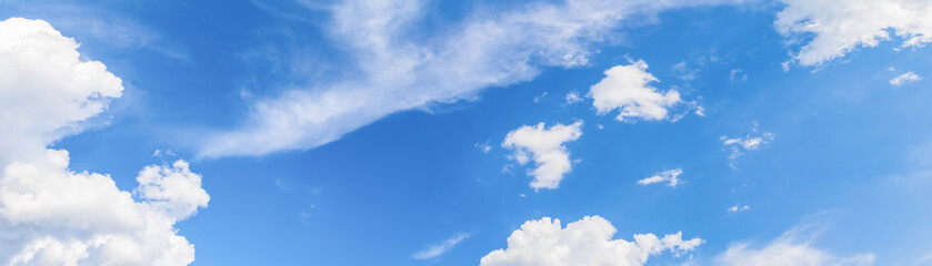 Naklejka na ściany i meble panorama sky and cloud in summertime beautiful background