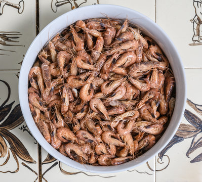 Gekochte Nordseekrabben ungsch&auml;lt  im Detail