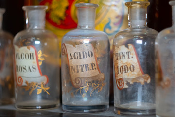 Alchemist bottles and vintage perfumery 