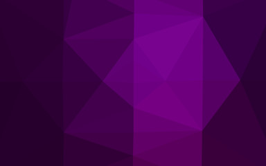 Dark Purple vector blurry triangle pattern. Colorful illustration in abstract style with gradient. Triangular pattern for your business design.