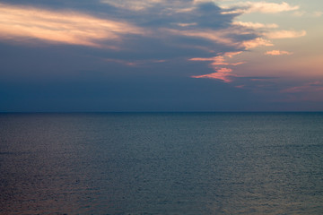 Mediterranean sea sunset