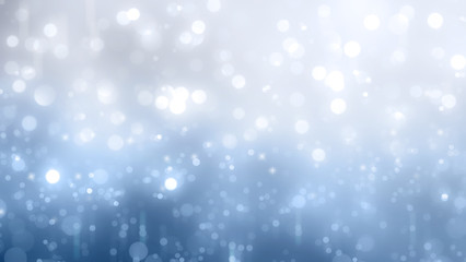 Silver and blue bokeh background for Christmas